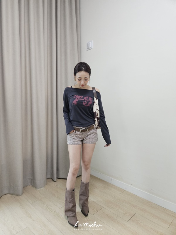 小豹紋迷你短褲